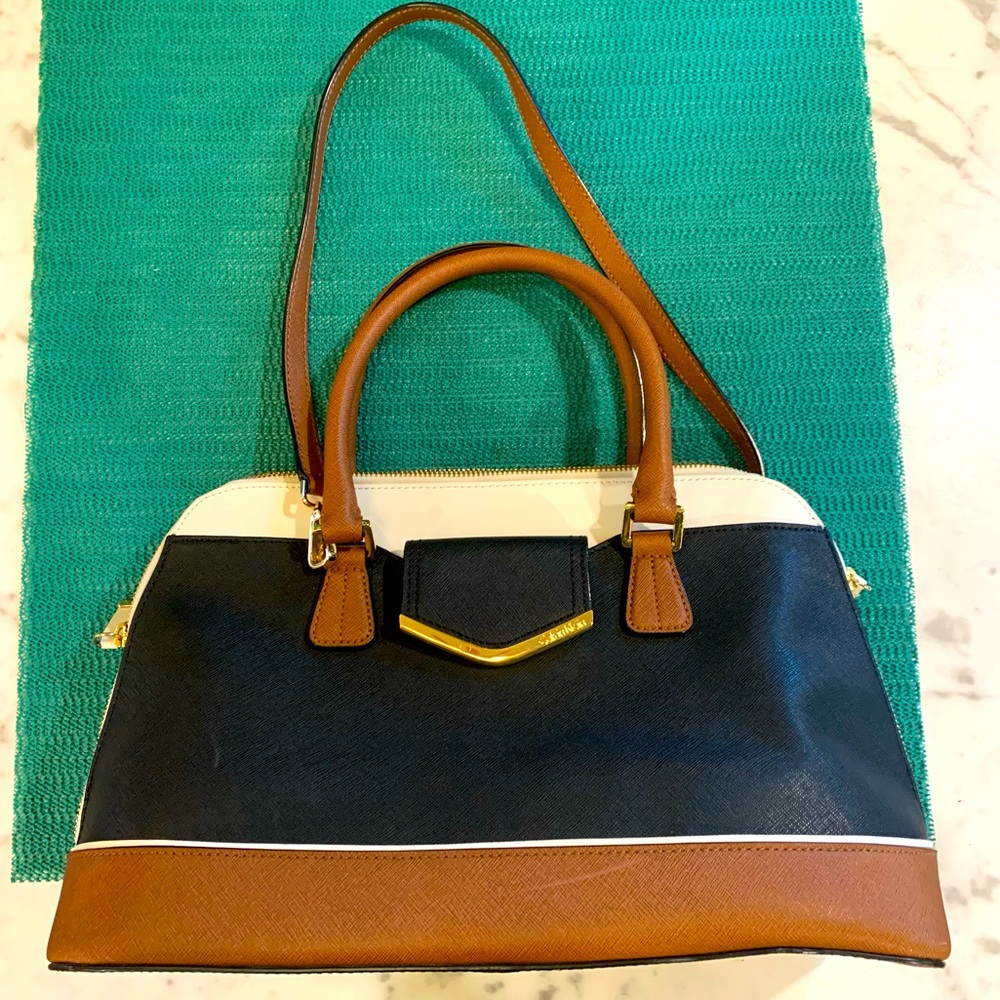 Calvin Klein Saffiano Leather Satchel